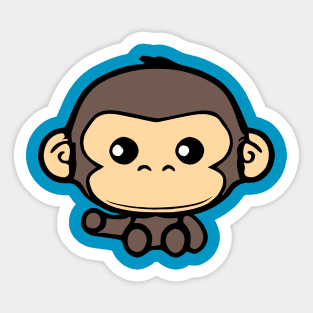 Kawaii Cute Monkey Sticker